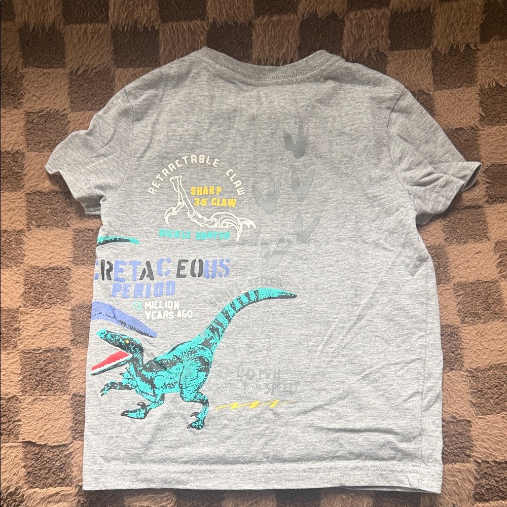 Boys' Grey Raptor Trainer Graphic Tee - Picture 2 of 2